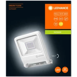 LEDVANCE Endura Flood LED-spotlight utendørs hvit 30 W Online