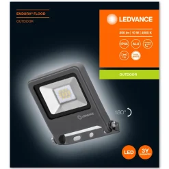 LEDVANCE Endura Flood utespot 840 DG 10W| Led-Utendørs|Utespotter