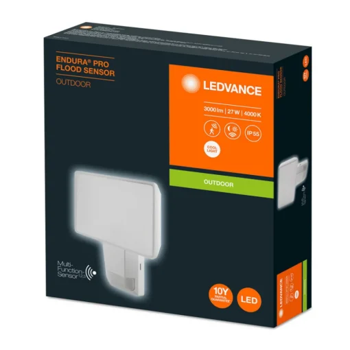 LEDVANCE Endura Pro Flood Sensor LED spot 27W hvit Clearance
