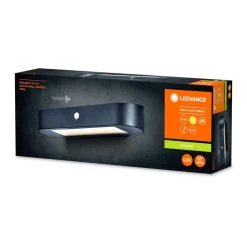 LEDVANCE Endura Style Solar Oval vegglampe 3 000 K| Solcellelamper Med Sensor|Led-Utendørs