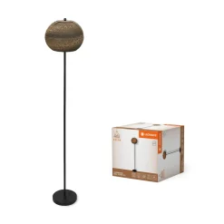 LEDVANCE gulvlampe Ball høyde 116 cm, brun, bølgepapp, E27 Online