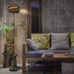 LEDVANCE gulvlampe Ball høyde 116 cm, brun, bølgepapp, E27 Online