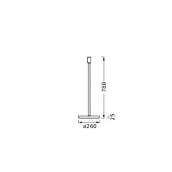 LEDVANCE gulvlampe Decor Stick E27, høyde 78 cm, mørkegrå Hot