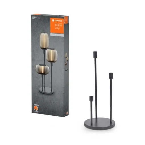 LEDVANCE gulvlampe Decor Stick 3-lys. Høyde 78 cm, mørkegrå| Gulvlamper
