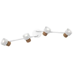LEDVANCE LED takspot Cork, GU10, 4-lys, dimbar, hvit Clearance