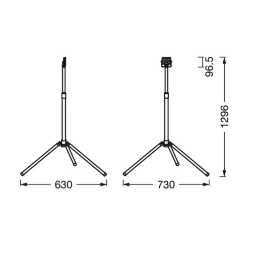 LEDVANCE LED-arbeidslykt med enkelt flamme 10W på stativ Discount