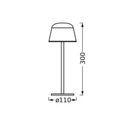 LEDVANCE LED-bordlampe Style Stan, aluminium, CCT, beige| Dekorasjonsbelysning