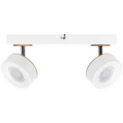 LEDVANCE LED-takspot Pluto, stål, tre, 2-lys, hvit Outlet
