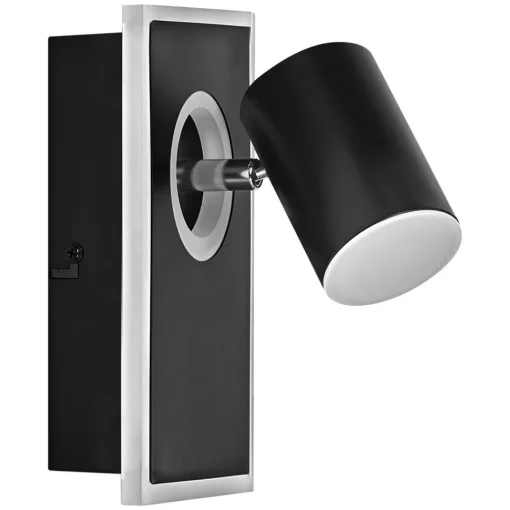 LEDVANCE Mars LED-veggspotlight, 2-lys, 1 spot, svart Discount