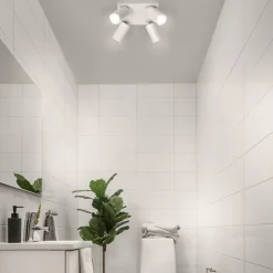 LEDVANCE Octagon LED-spotlight, dimbar, 4-lys, firkantet, hvit| Spotter I Tak