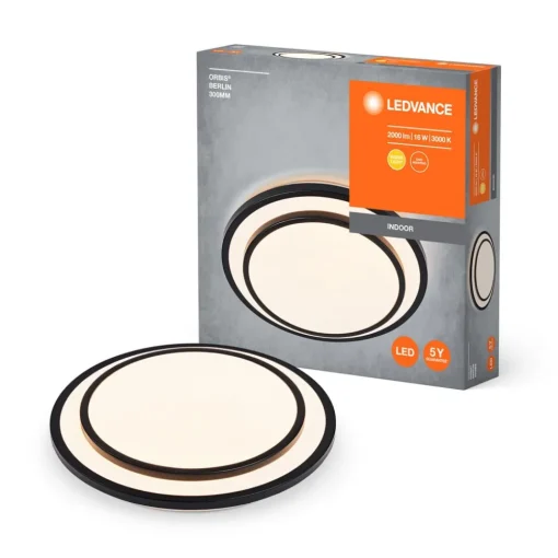 LEDVANCE Orbis Berlin LED-taklampe svart 30cm| Kontorbelysning|Led-Innendørs