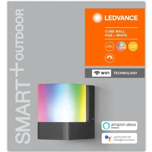 LEDVANCE SMART+ WiFi Cube LED-vegglampe RGBW up| Smarthus Utebelysning