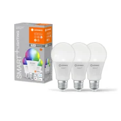 LEDVANCE SMART+ WiFi E27 14W Classic RGBW sett med 3 stk