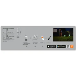 LEDVANCE SMART+ WiFi Garden Pole 36,5 cm 3-er Outlet