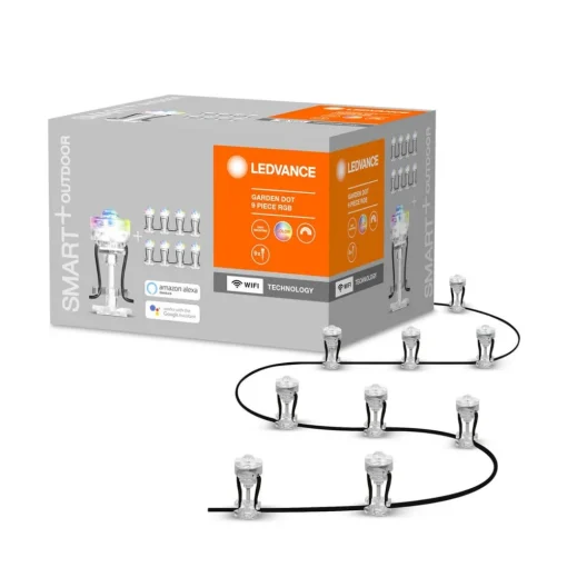 LEDVANCE SMART+ WiFi Garden Dot LED-spot 9-delt sett med 9 deler| Smarthus Utebelysning