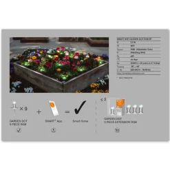 LEDVANCE SMART+ WiFi Garden Dot LED-spot 9-delt sett med 9 deler| Smarthus Utebelysning