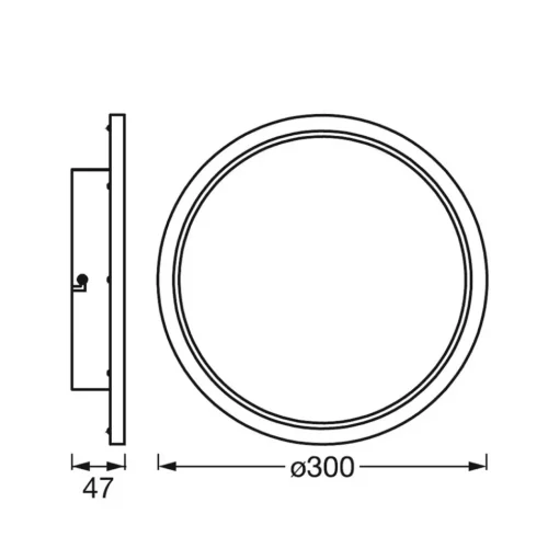 LEDVANCE SMART+ WiFi Orbis Disc, sølv, Ø 30 cm Hot