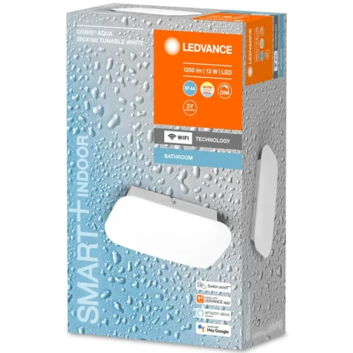 LEDVANCE SMART+ WiFi Orbis Wall Aqua IP44 28x16 cm| Smarthus Belysning