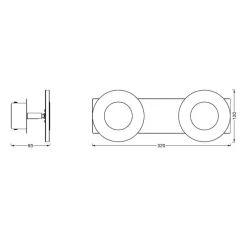 LEDVANCE SMART+ WiFi Orbis Wall Wave IP44 2lk| Smarthus Belysning