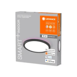 LEDVANCE SMART+ WiFi Orbis ultratynn bakgrunnsbelysning, Ø24cm svart Sale