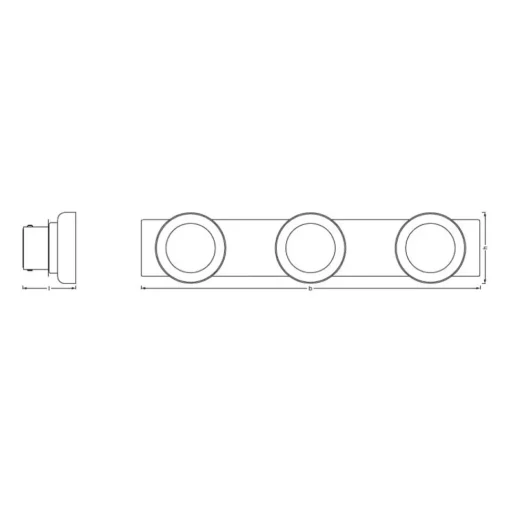 LEDVANCE SMART+ WiFi Orbis Wall Round, lengde 48cm| Smarthus Belysning