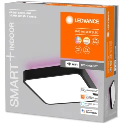LEDVANCE SMART+ WiFi Orbis Backlight svart 35x35| Smarthus Belysning