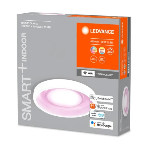 LEDVANCE SMART+ WiFi Orbis Claria LED-taklampe| Smarthus Belysning