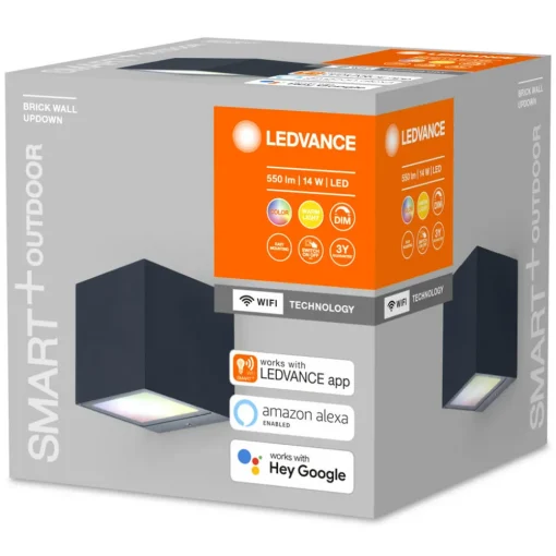 LEDVANCE SMART+ WiFi Outdoor Brick, mørkegrå Clearance