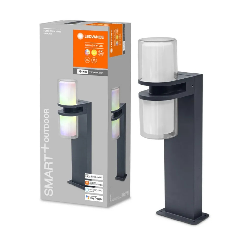 LEDVANCE SMART+ WiFi Outdoor Flare Updown 50 cm| Smarthus Utebelysning|Sokkellamper