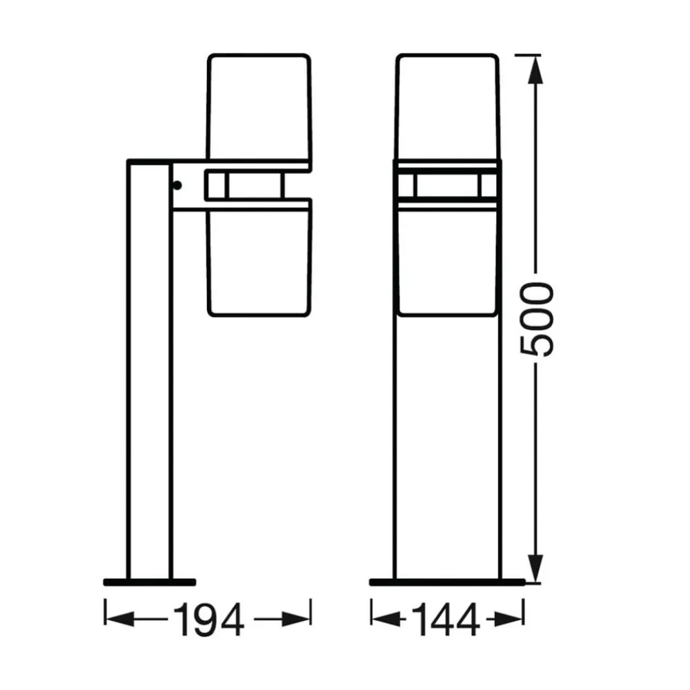 LEDVANCE SMART+ WiFi Outdoor Flare Updown 50 cm| Smarthus Utebelysning|Sokkellamper