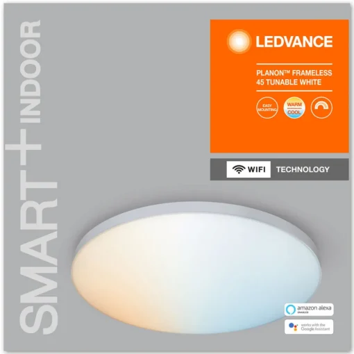 LEDVANCE SMART+ WiFi Planon LED-panel CCT Ø45cm Hot