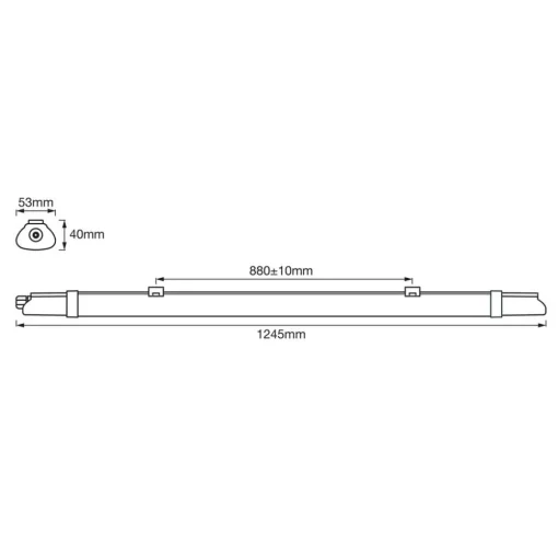 LEDVANCE SubMarine SLIM Value LED-armatur 124,5 cm| Teknisk Lys