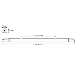 LEDVANCE SubMarine SLIM Value LED-armatur 152,5 cm| Teknisk Lys