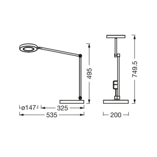 LEDVANCE SMART+ LEDVANCE SUN@Home Panan Desk Disc, bord, hvit Outlet