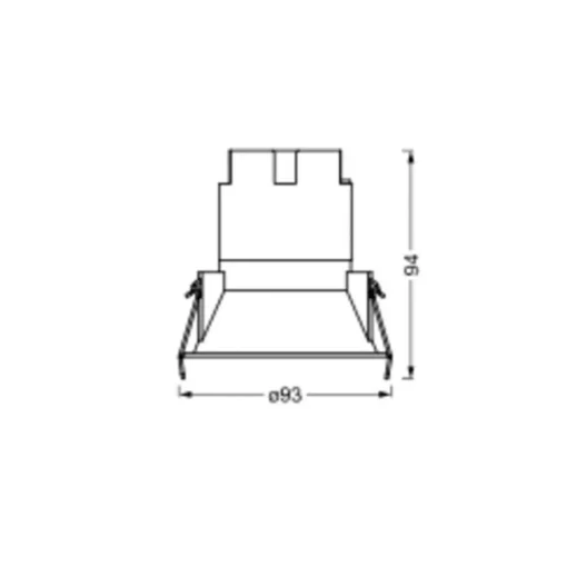 LEDVANCE Twist innfelt spot Ø9,3cm 840 hvit/sølv Outlet