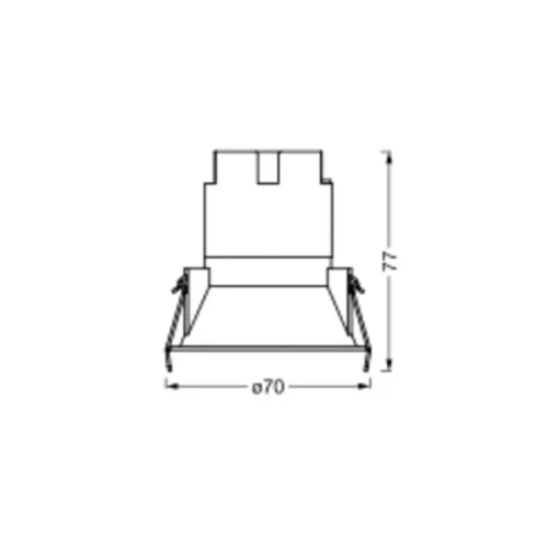 LEDVANCE Twist LED-downlight Ø7cm 840 hvit/hvit| Butikkbelysning|Downlights