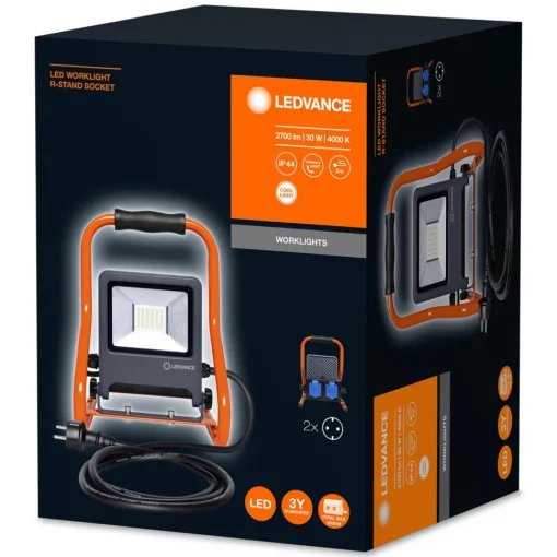 LEDVANCE Worklight R-Stand LED-arbeidslyskaster 30 W for bygg- og Best