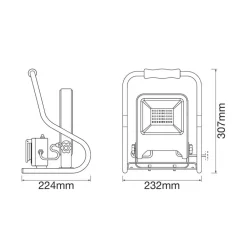 LEDVANCE Worklight R-Stand LED-arbeidslyskaster 30 W for bygg- og Best
