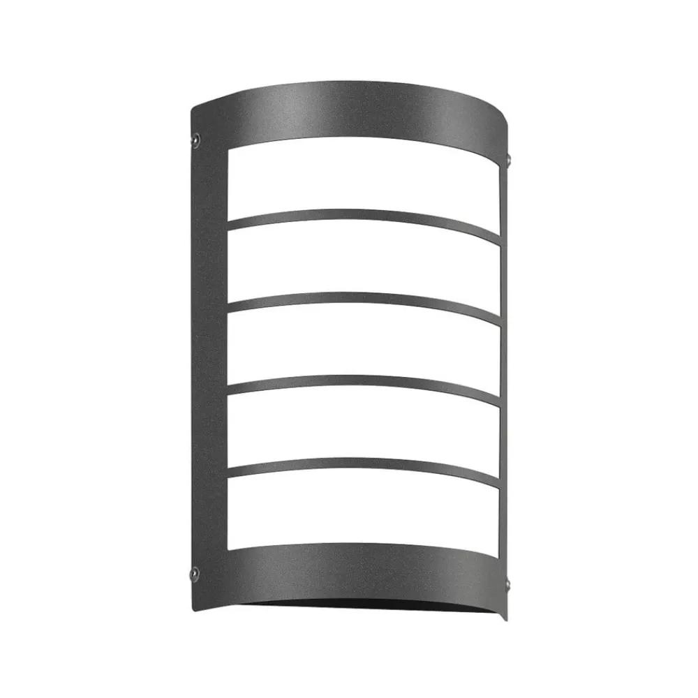 CMD LED-vegglampe Aqua Marco Stål antracitt Raster Sensor| Kommersiell Utebelysning|Vegglamper Med Sensor