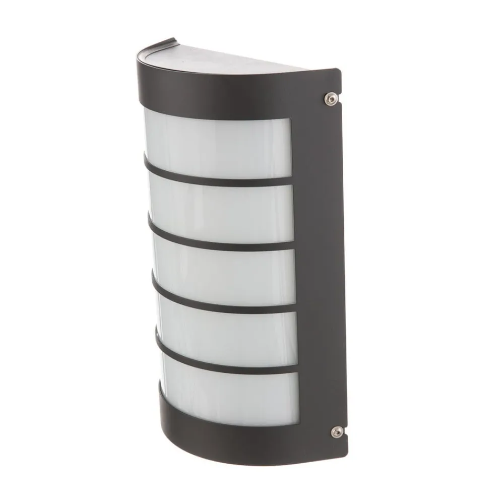 CMD LED-vegglampe Aqua Marco Stål antracitt Raster Sensor| Kommersiell Utebelysning|Vegglamper Med Sensor