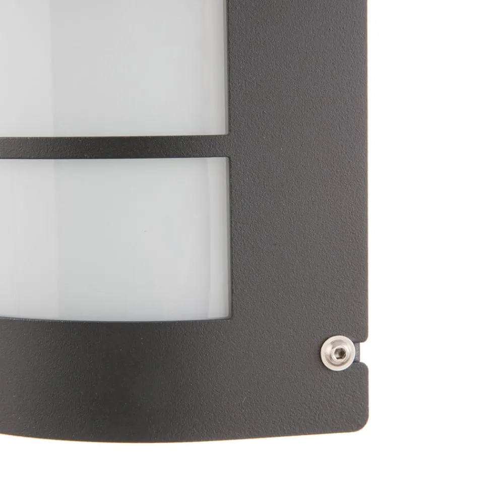 CMD LED-vegglampe Aqua Marco Stål antracitt Raster Sensor| Kommersiell Utebelysning|Vegglamper Med Sensor