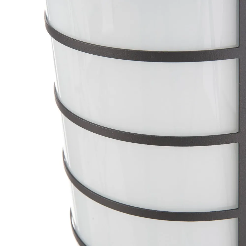 CMD LED-vegglampe Aqua Marco Stål antracitt Raster Sensor| Kommersiell Utebelysning|Vegglamper Med Sensor