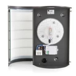 CMD LED-vegglampe Aqua Marco Stål antracitt Raster Sensor| Kommersiell Utebelysning|Vegglamper Med Sensor