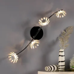 Eco-Light LED-vegglampe Bloom 4 lyskilder sølv| Vegglamper
