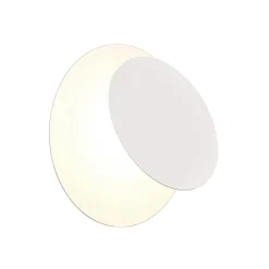 Trio Lighting LED-vegglampe Mio, rund linse, matt hvit, indirekte| Vegglamper