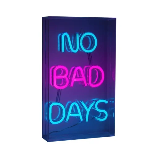 Näve LED-vegglampe No Bad Days, klar, 30x18 cm plast USB RGB| Dekorasjonsbelysning