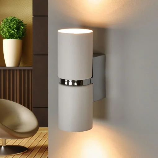 EGLO LED-vegglampe Passa, rund, hvit