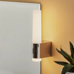 Nordlux LED-vegglampe til bad Helva Night, krom New
