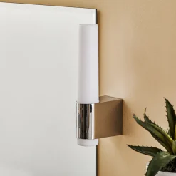 Nordlux LED-vegglampe til bad Helva Night, krom New