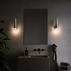 Nordlux LED-vegglampe til bad Helva Night, krom New